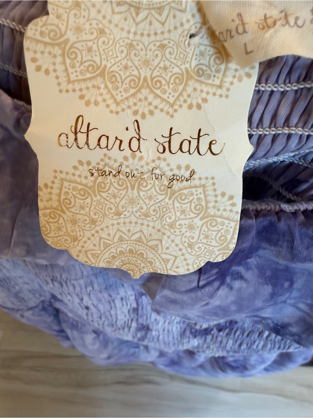 Altar'd State Lavender Tie-Dye Romper - Picture 3 of 3